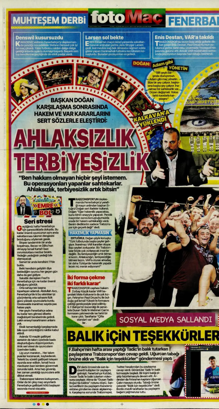 "26 yıllık hasret bitti" (5 Kasım 2023 spor manşetleri) 6