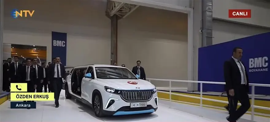 Türkiye'de tek... Erdoğan alana Togg'la geldi, özel üretim Togg ilk kez görüntülendi 4