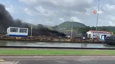 Panama Kanalı’nda yangın: Geçişler durduruldu