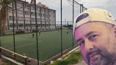 Halı saha maçında kalbine yenildi