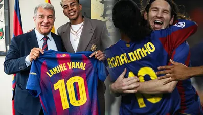 Barcelona'da 10'un hikayesi: Messi ve Ronaldo'nun ardından 18 yaşındaki Yamal'a verildi