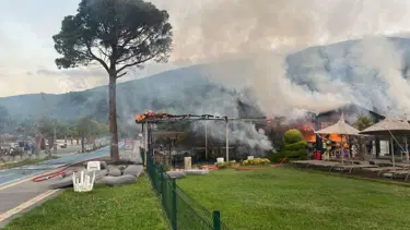 Erdek'te otelde yangın paniği