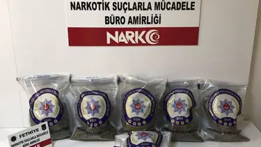 Fethiye'de uyuşturucu operasyonunda tutuklama