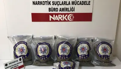 Fethiye'de uyuşturucu operasyonunda tutuklama