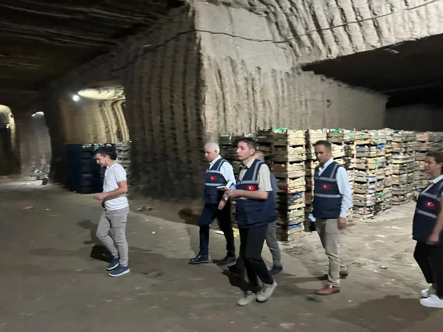Kapadokya'da yer altındaki limon depolarında denetleme 7 Kapadokya'da yer altındaki limon depolarında denetleme 7