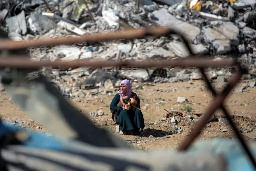 Gazze'ye acılı dönüş: On binlerce Filistinli'yi harabe kent bekliyor 10