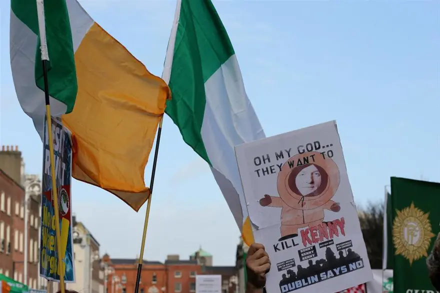 İrlanda'da protestosu 23