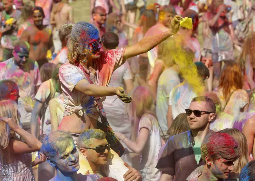 Kiev'de Holi Festivali 22