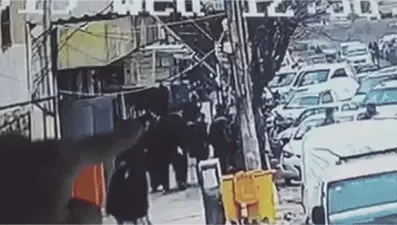 Münbiç'te patlama anı böyle görüntülendi