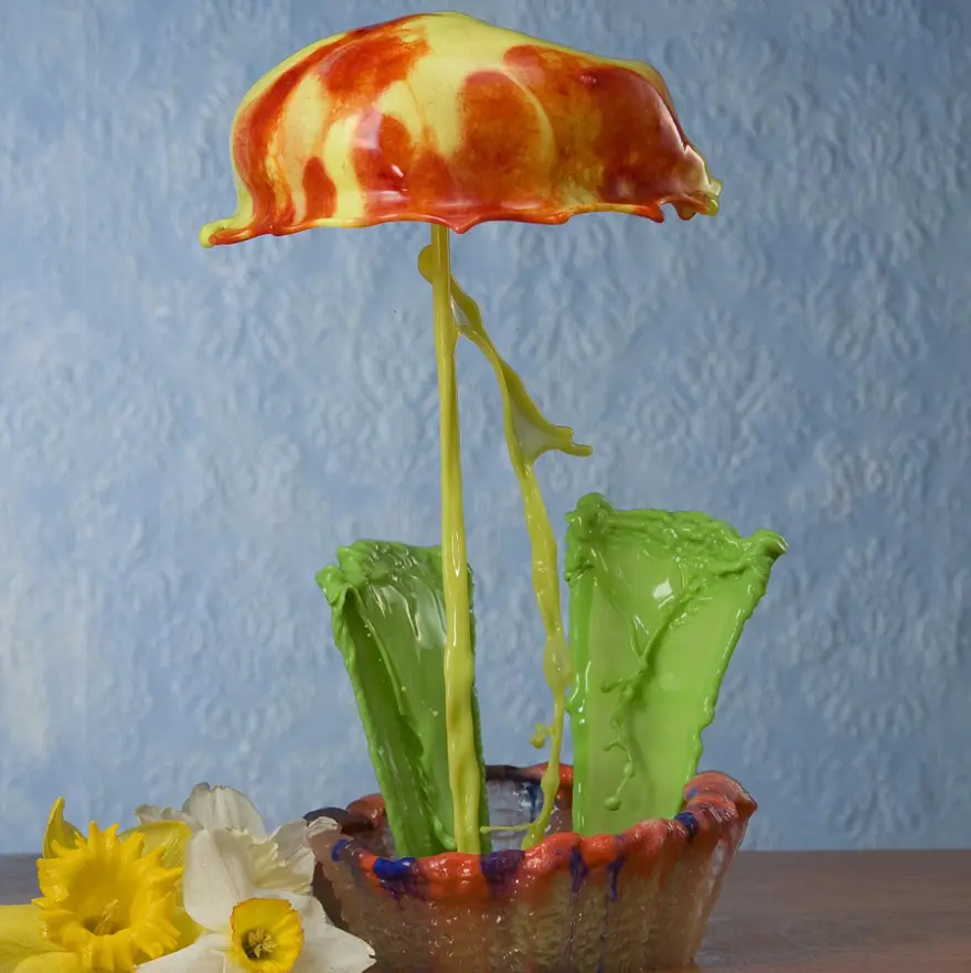 Tablo gibi çiçekler 