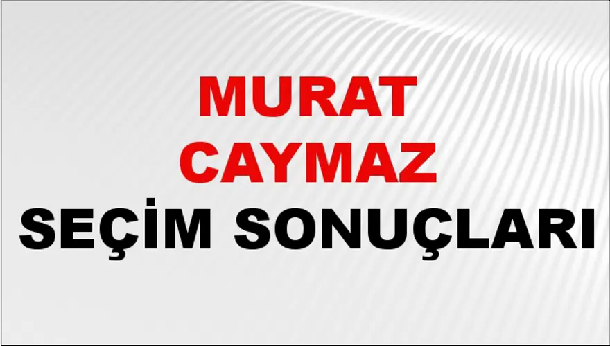 Murat Caymaz Seçim Sonuçları - 31 Mart 2024 Yerel Seçim Sonuçları 