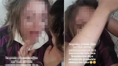 Genç kızı darbedip zorla özür dilettiler: Görüntülere soruşturma