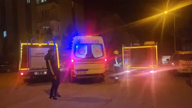 Evde çıkan yangında 2 kişi dumandan etkilendi