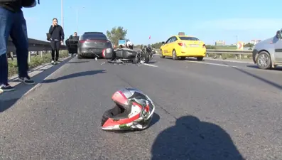 Ani fren kazaya neden oldu: Bir ağır yaralı