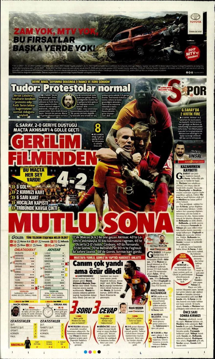Günün spor gazeteleri (10 Aralık 2017) 17 Günün spor gazeteleri (10 Aralık 2017) 17