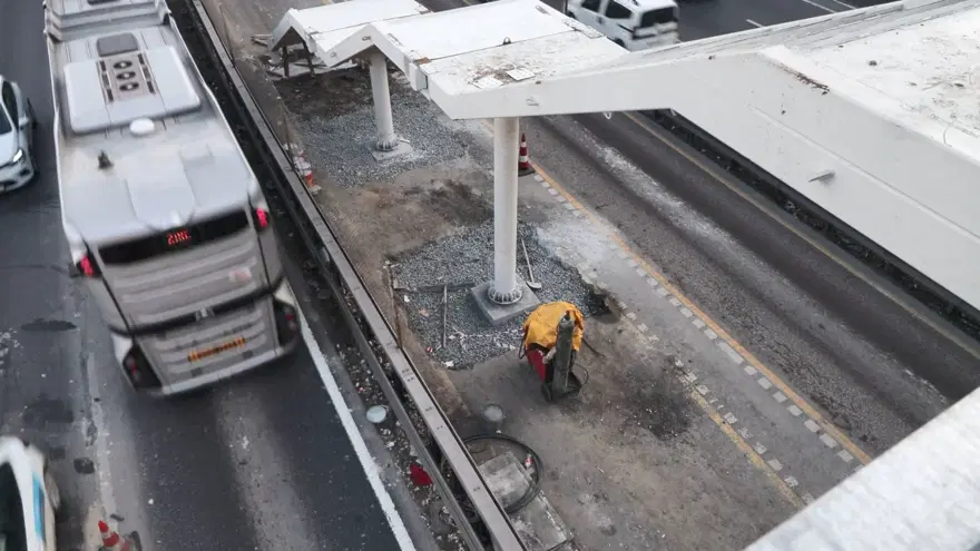 Beşyol metrobüs durağında 45 gün sürecek yenileme çalışması 1