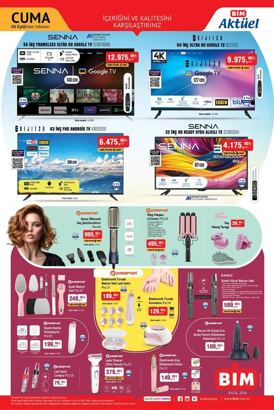 BİM aktüel indirimleri 6 Eylül 2024: BİM markette bu haftaya özel yeni indirimli ürünler 