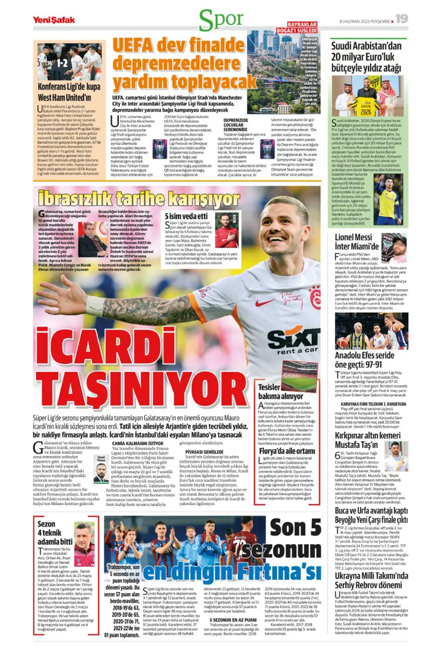 Günün spor manşetleri (8 Haziran 2023) 17