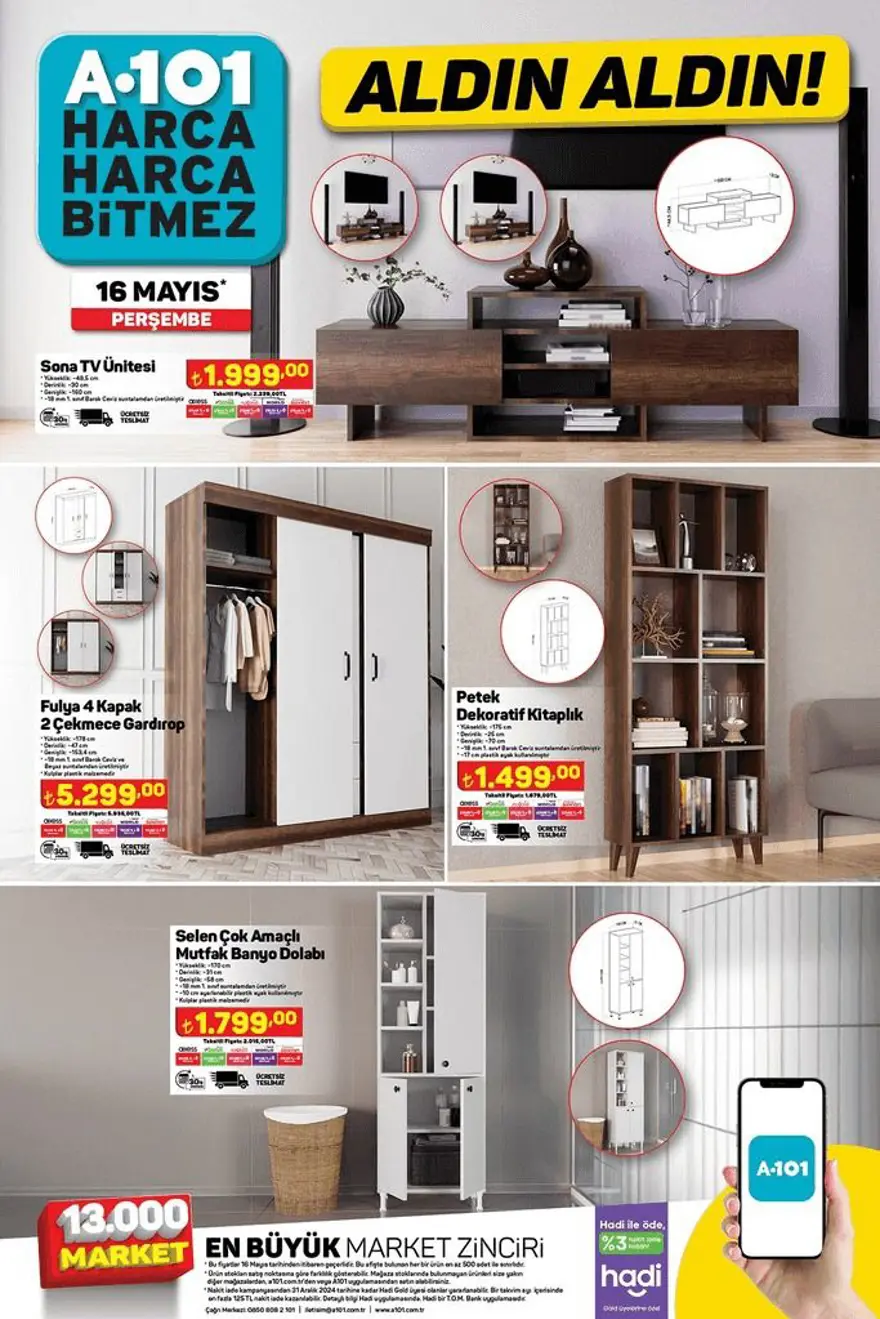 A101 aktüel indirimleri 16 Mayıs 2024: A101 markette bu haftaya özel yeni indirimli ürünler 5 A101 aktüel indirimleri 16 Mayıs 2024: A101 markette bu haftaya özel yeni indirimli ürünler 5