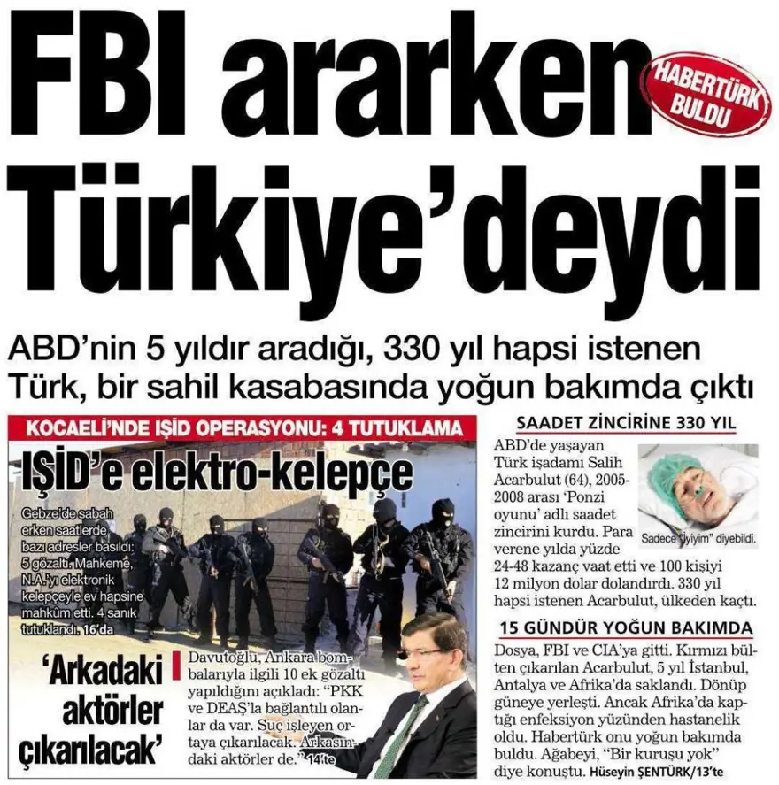 Günün gazete manşetleri - 16 Ekim 2015 