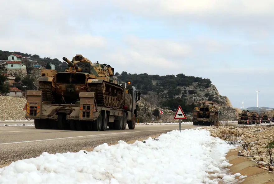 İdlib sınırına askeri sevkiyat 3