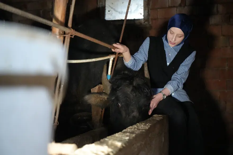 Devlet desteğiyle kendi çiftliğini kurdu: Köyün simgesi oldu 