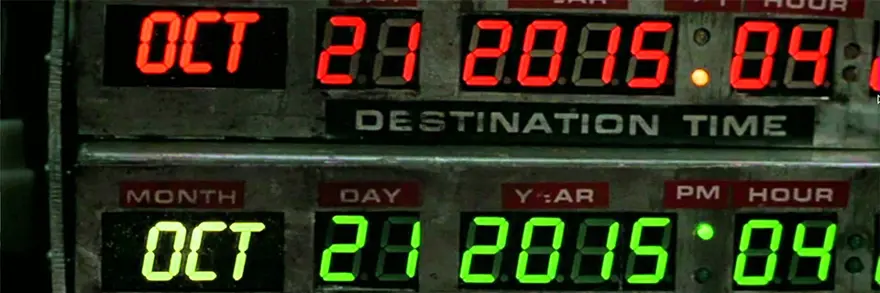 BUGÜN 'GELECEĞE DÖNÜŞ' GÜNÜ 