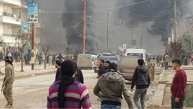 Afrin'de bomba yüklü araç saldırısı: 5 ölü