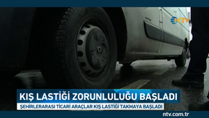 Zorunlu kış lastiği uygulaması başladı