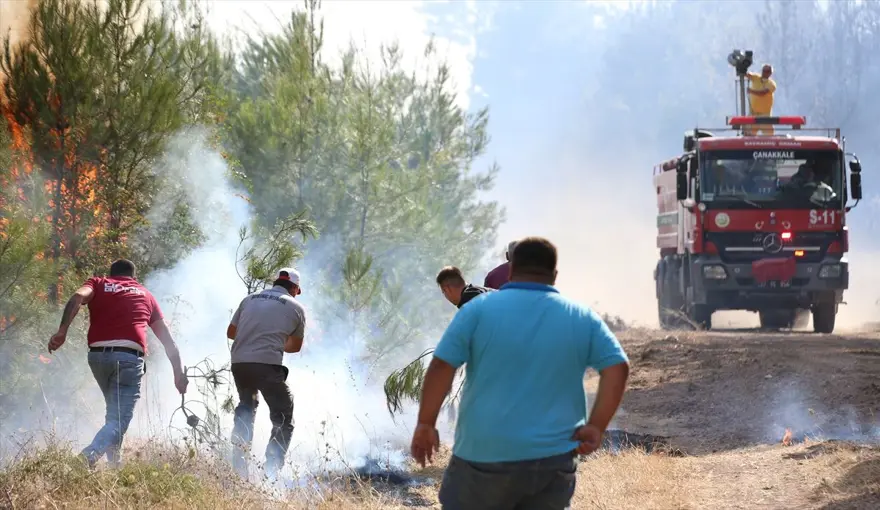Çanakkale'deki orman yangını kontrol altına alındı 6