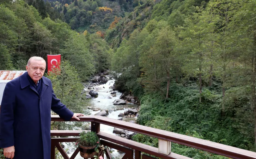 Cumhurbaşkanı Erdoğan'dan Ayder Yaylası'na ziyaret 4