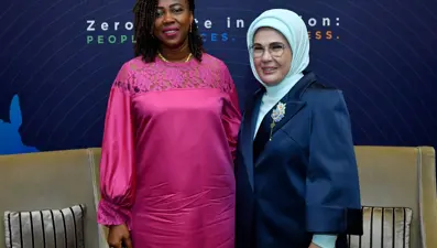 Emine Erdoğan, Sierra Leone Cumhurbaşkanı'nın eşi Fatima Maada Bio ile görüştü