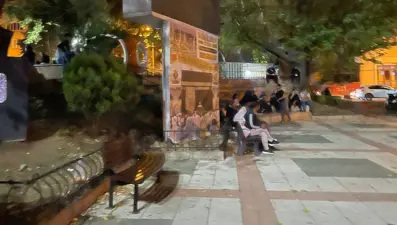 Deprem korkusuyla park ve bahçeler doldu