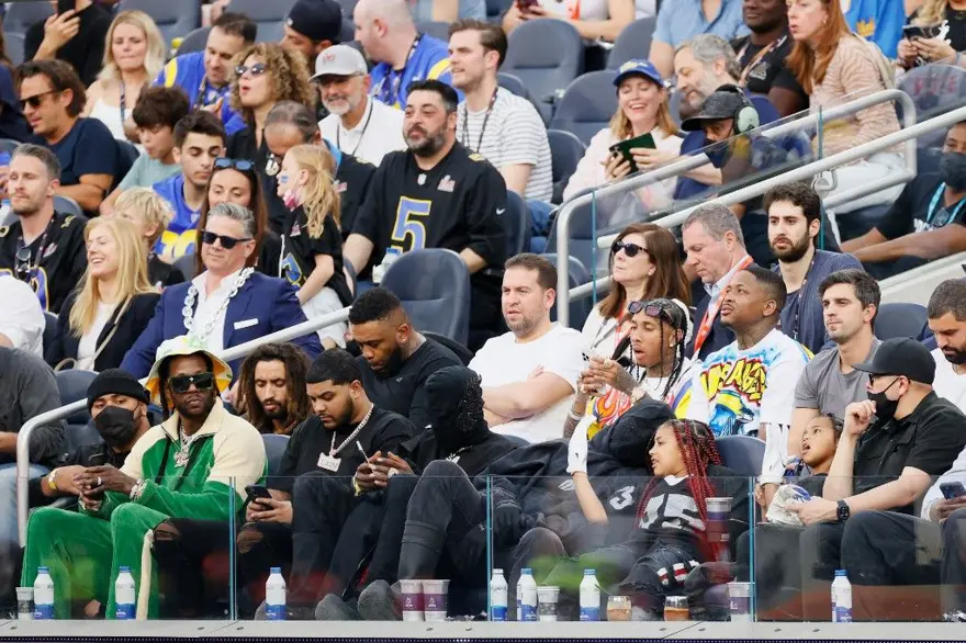 Super Bowl maçını yerinde seyreden ünlüler 