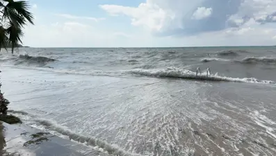 Büyükçekmece’de lodos etkili oldu