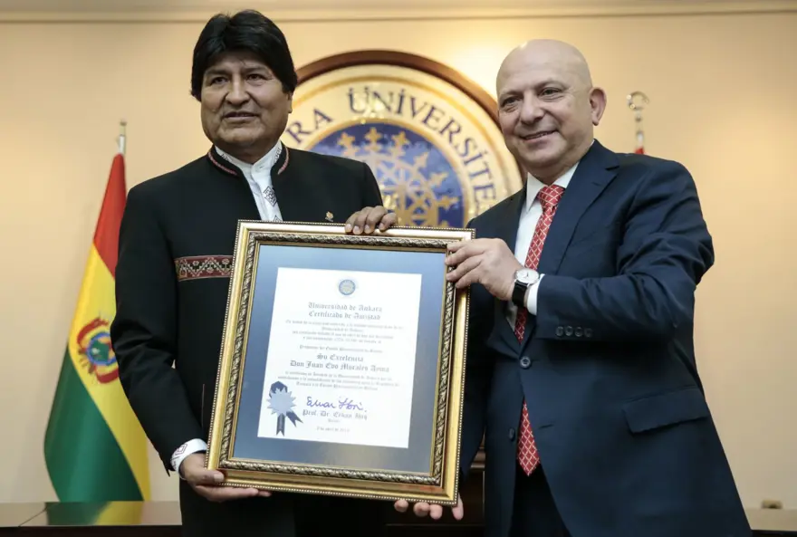 Bolivya lideri Morales Ankara'da 4