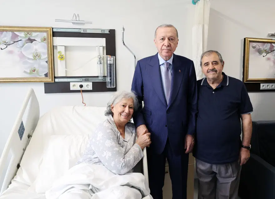 Cumhurbaşkanı Erdoğan'dan hastalara ziyaret 3
