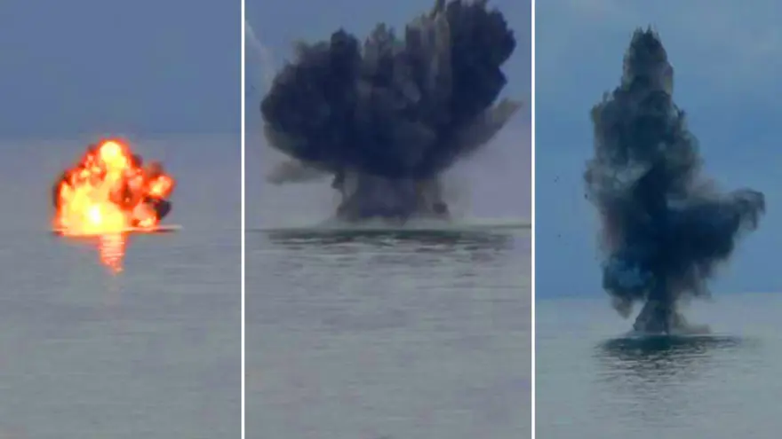 Trabzon'da insansız deniz aracı paniği: Dün balıkçılar bulmuştu, bu sabah imha edildi Trabzon'da insansız deniz aracı paniği: Dün balıkçılar bulmuştu, bu sabah imha edildi