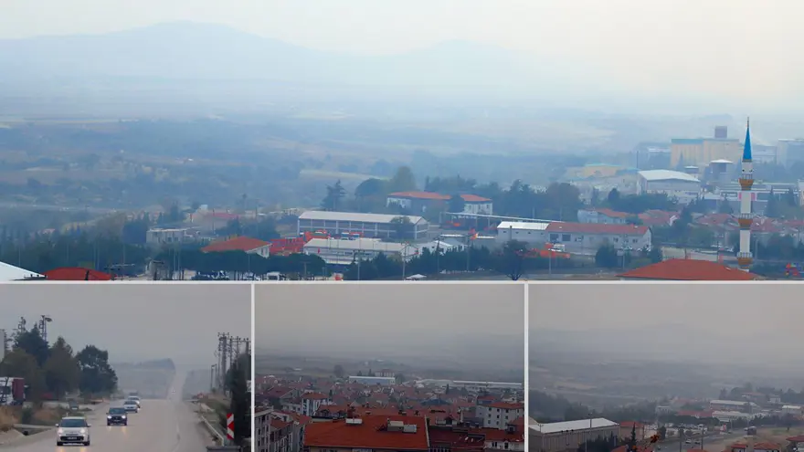 Yasağı kimse dinlemedi, ilçe dumana boğuldu: Çatılara kül yağdı 