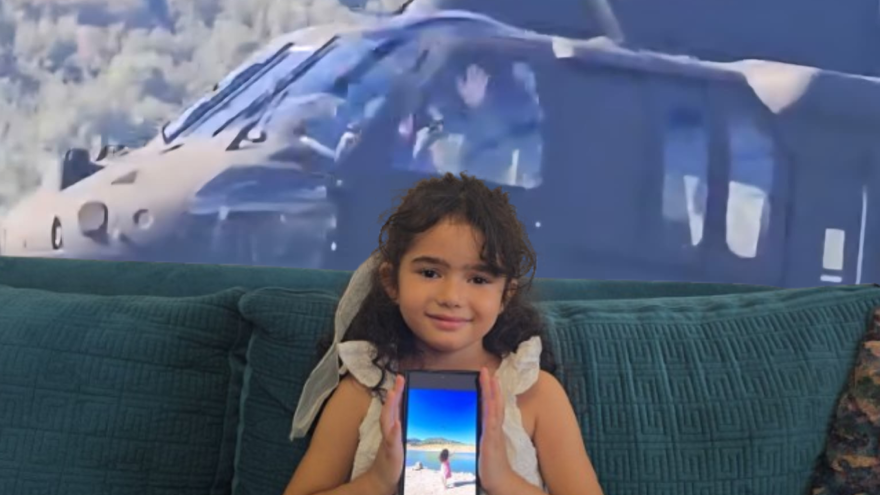 Hifa'nın mutlu anı: Sikorsky pilotundan küçük çocuğa selam 