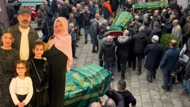 Strasbourg'da yaşamını yitiren kız kardeşlere Rize'de veda