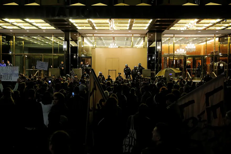 ABD'de Trump karşıtı gösteriler 7