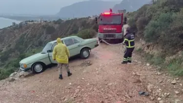 Uçurumdan yuvarlanmaya ramak kala durdu