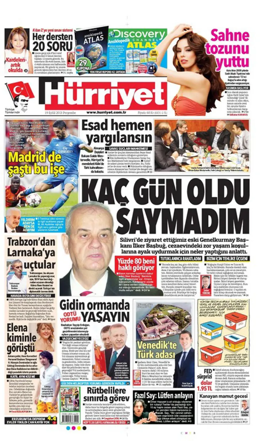 Günün Manşetler- 19 Eylül 2013 2