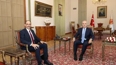 MİT Başkanı Kalın, TBMM Başkanı Kurtulmuş'la görüştü