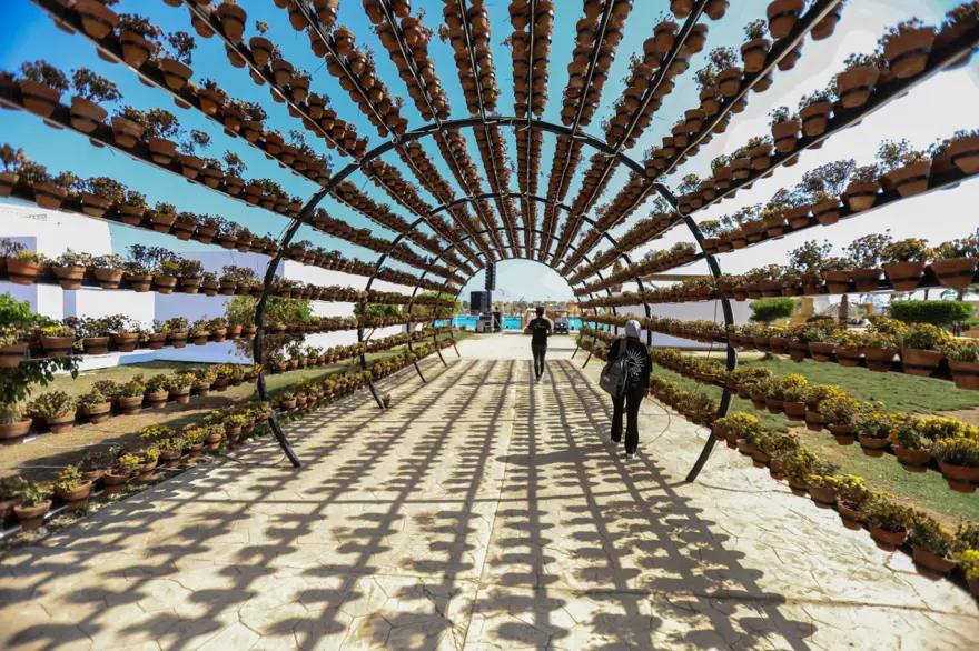 Mısır'daki BM İklim Zirvesi'nde geri dönüşüm malzemelerinden sanat eserleri 5