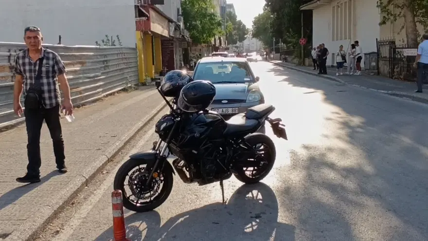 Trafik magandasının tekerlek şovu kaza getirdi 1