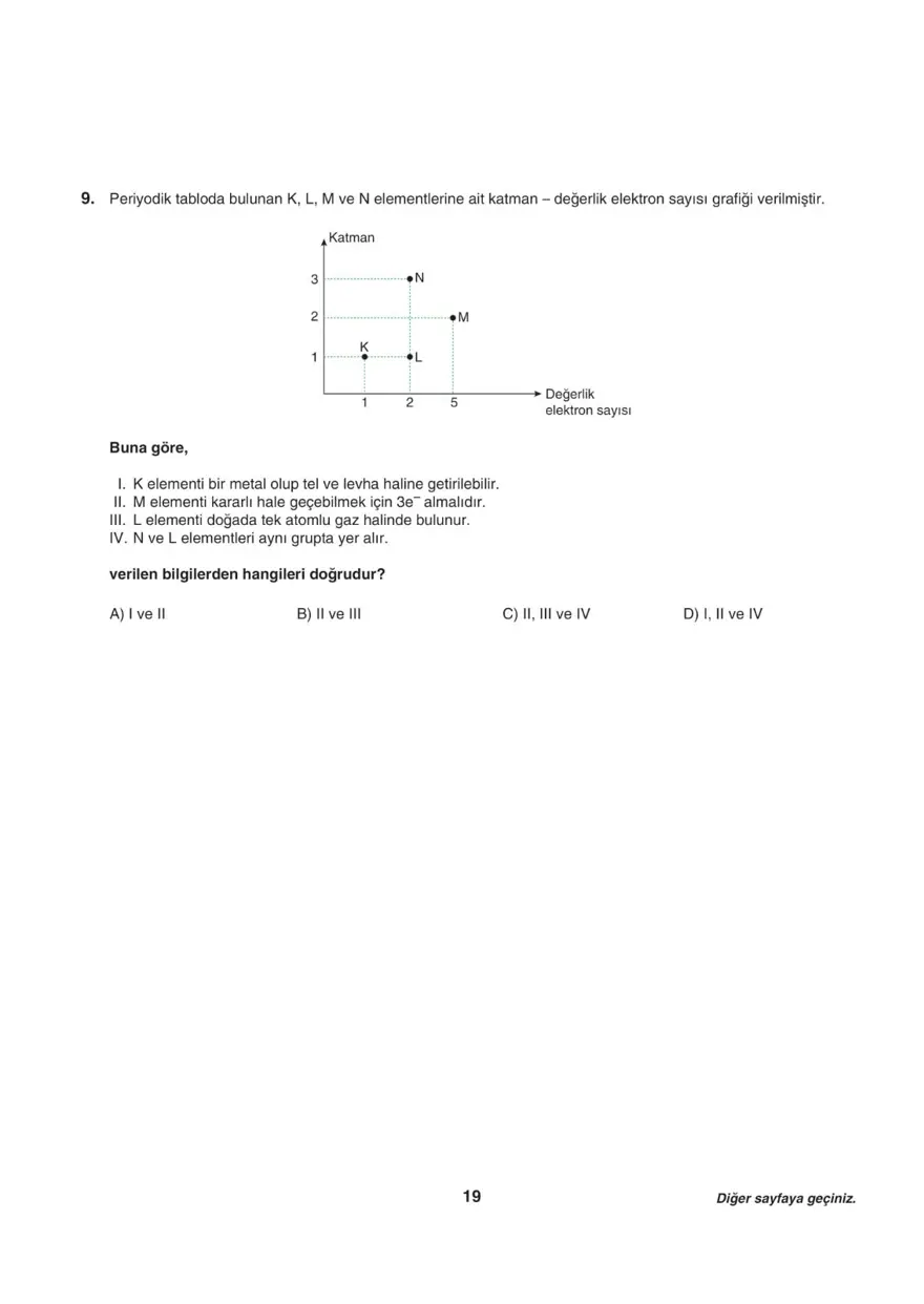 Uğur Okulları LGS-1 sayısal deneme sınavı 18