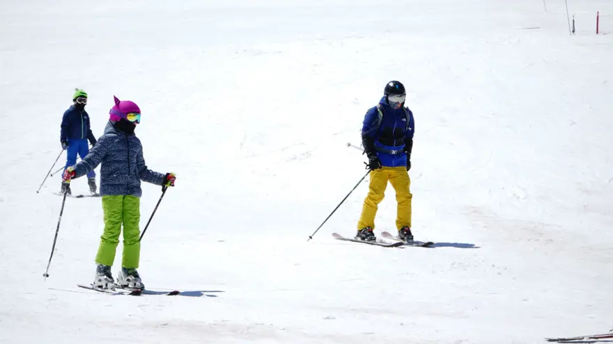 Erciyes'te ilkbaharda kayak keyfi 1
