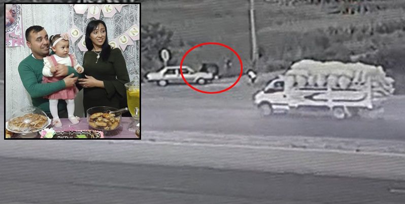 Kamyondan fırlayan tekerlek çocuğunu bekleyen anneyi öldürdü